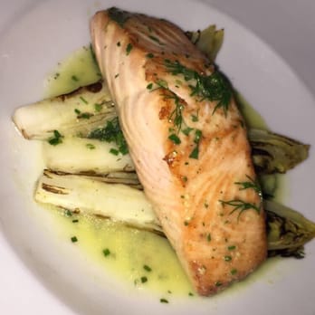 E Baldi Ristorante - Wild Salmon over roasted endive. Cooked to perfection! - Italian Near Me - Beverly Hills, California