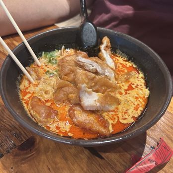 Rice Barn Thai Eatery & Wine Bar - Crispy chicken ramen - Wine Bars Near Me - Vacaville, California
