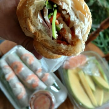 Hong Cuc Grand Eatery - Bahn Mi, vermi rolls, and mango slices. - Vietnamese Near Me - Lowell, Massachusetts Hong Cuc Grand Eatery - Bahn Mi, vermi rolls, and mango slices. - Vietnamese Near Me - Lowell, Massachusetts