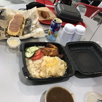 Havana's Cuisine - Medianoche sandwich, croquetas, black bean soup, white rice, yucca, plantanos (plantains) - Cuban Near Me - Central West, Missouri