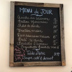L'Epicerie-Cafe Dunham - Menu of the day