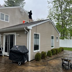Hygia Cleaning - Siding Getting soaped and ready for cleaning!
