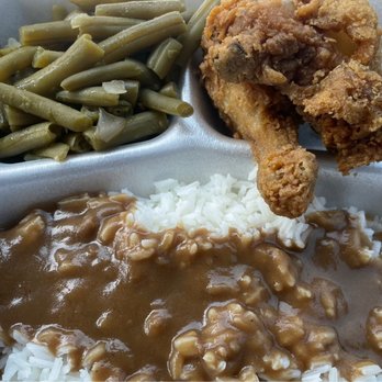 Mimi's - Beans, chicken, and rice w/gravy. So delicious! - Soul Food Near Me - Mount Olive, Mississippi