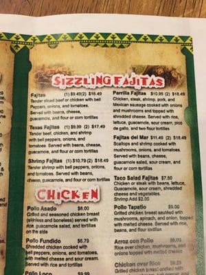 Menu photo 6 El Poblano Mexican Restaurant Chapin, SC Menu photo 6 El Poblano Mexican Restaurant Chapin, SC