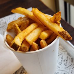 Patty Shack - Natural cut (skin on frozen) fries included with burgers