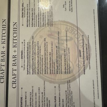 Craft Bar + Kitchen - Menu - Salad Near Me - Seattle, Washington Craft Bar + Kitchen - Menu - Salad Near Me - Seattle, Washington