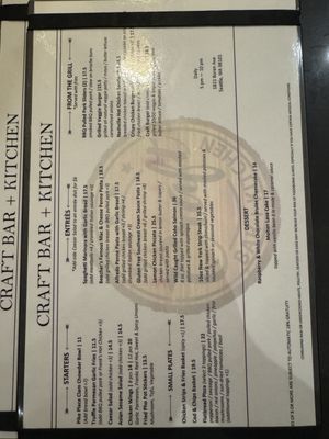 Menu photo 1 Craft Bar + Kitchen Seattle, WA Menu photo 1 Craft Bar + Kitchen Seattle, WA
