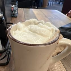 Our Place Cafe - Sorry, I snapped a picture after slurping down the mile high whipped cream.