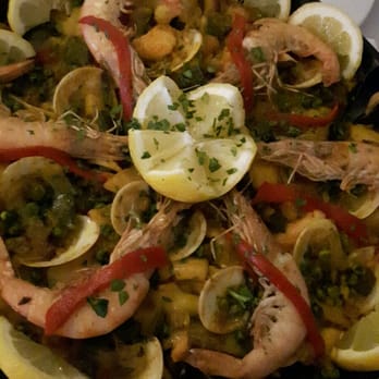 Restaurant Meson El Cordobes - Fish and seafood paella. It says for 2 people but could serve 4 - Spanish Near Me - Cologne, NW