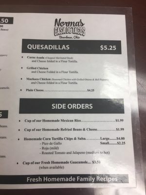 Menu photo 4 Norma's Casa de Tacos Youngstown, OH Menu photo 4 Norma's Casa de Tacos Youngstown, OH