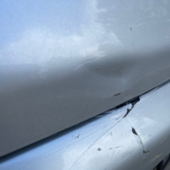 Taps Paintless Dent Repair - Tailgate dent before. - Mobile Dent Repair Near Me - Portland, Oregon Taps Paintless Dent Repair - Tailgate dent before. - Mobile Dent Repair Near Me - Portland, Oregon