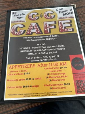 Menu photo 2 C&C Cafe Belen, NM