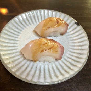 O-Ku - Hamachi O-Ku Nigri ($5/each; off the regular menu) - Sushi Bars Near Me - Charleston, South Carolina O-Ku - Hamachi O-Ku Nigri ($5/each; off the regular menu) - Sushi Bars Near Me - Charleston, South Carolina
