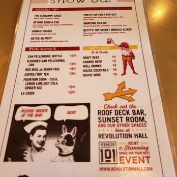 Show Bar - Menu - Bars Near Me - Portland, Oregon Show Bar - Menu - Bars Near Me - Portland, Oregon