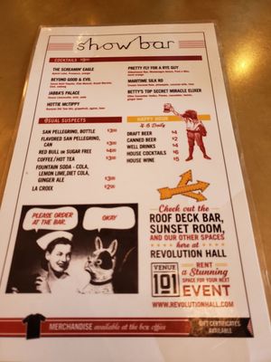 Menu photo 8 Show Bar Portland, OR Menu photo 8 Show Bar Portland, OR