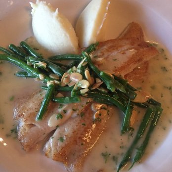 Mistral - Pan seared rainbow trout with green beans and mashed potatoes. - French Near Me - Sherman Oaks, California Mistral - Pan seared rainbow trout with green beans and mashed potatoes. - French Near Me - Sherman Oaks, California