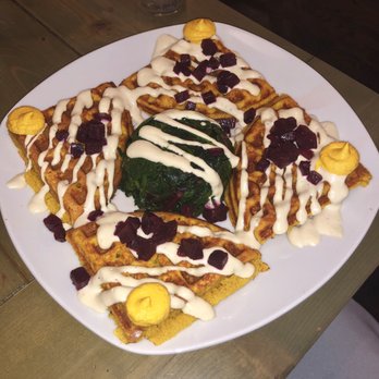 Divya's Kitchen - Savory Waffles Brunch (GF) // $18 // FILLING! - Vegan Near Me - New York, New York Divya's Kitchen - Savory Waffles Brunch (GF) // $18 // FILLING! - Vegan Near Me - New York, New York