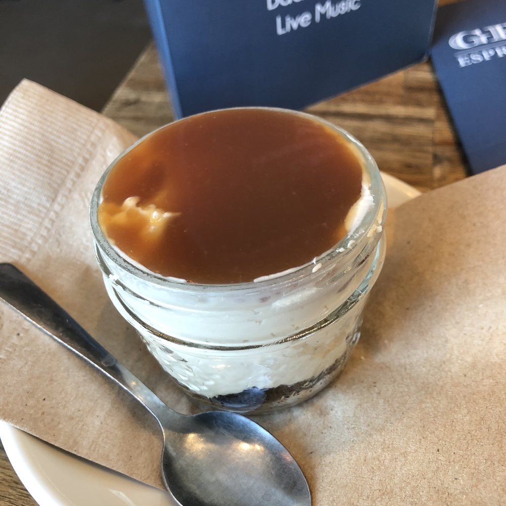 Caramel cheesecake jar
