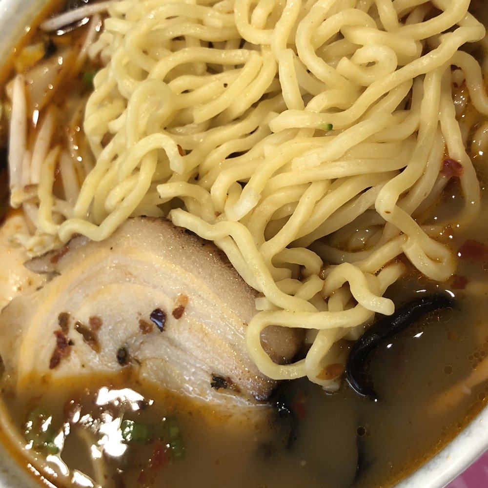 Ramen 101 - This was supposed to be their "shoyu" broth with max spicy level. But it tasted like Chinese mala hot pot....?! - Ramen Near Me - Livermore, California Ramen 101 - This was supposed to be their "shoyu" broth with max spicy level. But it tasted like Chinese mala hot pot....?! - Ramen Near Me - Livermore, California