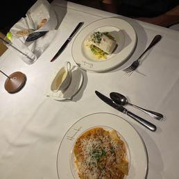 Pappardelle, Branzino