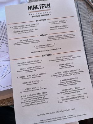 Menu photo 7 NINETEEN at TPC Sawgrass Ponte Vedra Beach, FL Menu photo 7 NINETEEN at TPC Sawgrass Ponte Vedra Beach, FL