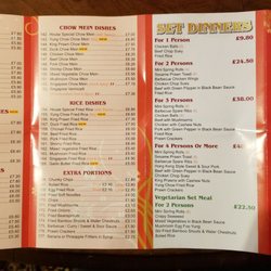 Crystal Palace - Menu