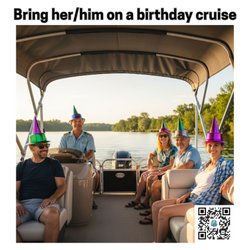 Beaufort Boating - Adult birthday party on New Bern Boat Tours.