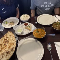 Naan, butter chicken, etc