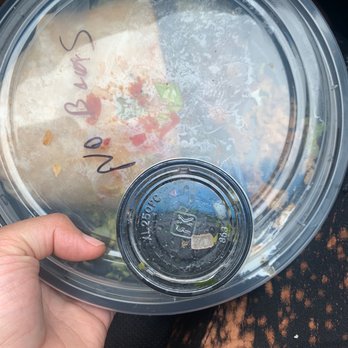 La Penca Azul - Santa Clara - This small container of pico for two super burritos - Tacos Near Me - Alameda, California