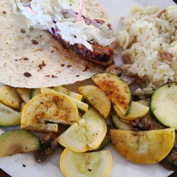 Baffin Bay Seafood - Tacos and veggies. - Seafood Near Me - Riviera, Texas
