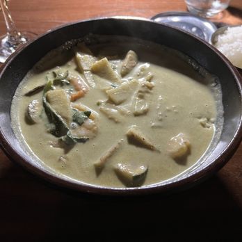26 Thai Kitchen & Bar - Perimeter - Shrimp green curry with jasmine rice. 1fire spice level (not 3!) Outstanding! - Thai Near Me - Dunwoody, Georgia 26 Thai Kitchen & Bar - Perimeter - Shrimp green curry with jasmine rice. 1fire spice level (not 3!) Outstanding! - Thai Near Me - Dunwoody, Georgia