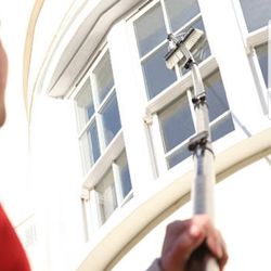 Clearly Superior Glass Cleaning - Window washing using water pole with filter