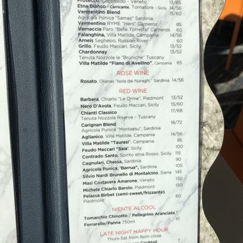 Garibaldi - Menu - Cocktail Bars Near Me - San Diego, California