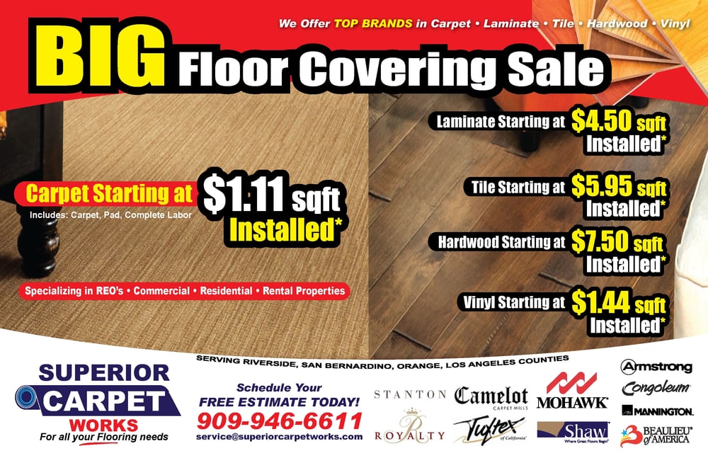 SUPERIOR CARPET WORKS Updated September 2024 1104 W 9th St, Upland