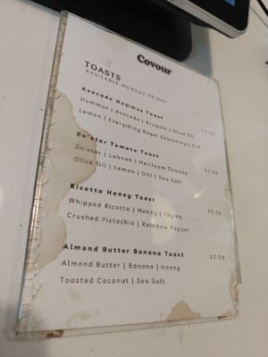 Menu photo 3 Covour Coffee Palo Alto, CA
