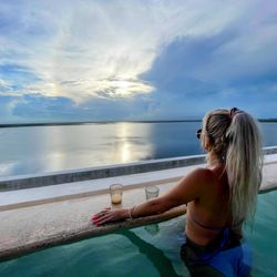Christie's International Real Estate Mexico Luxury Properties - Leah enjoying Cancun paradise