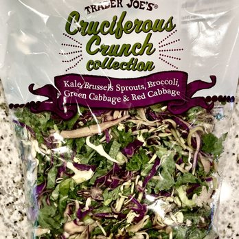 Trader Joe's - Bagged Cruciferous Crunch. Eat it raw (wash first) or with salsa. It's a diabetic miracle! - Grocery Near Me - Austin, Texas