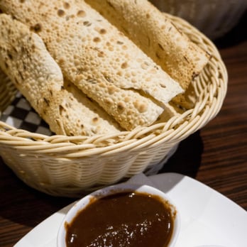 Dum Pukht - Freshly made delicious crispy Papadum with Tamarind and Mint chutneys. - Indian Near Me - Markham, Ontario
