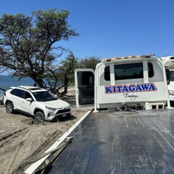 Kitagawa Towing - Car before being winched out of sand