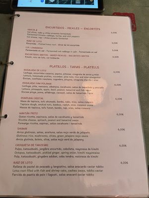 Menu photo 4 Loto Barcelona, B