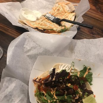 Seoul Taco - Chicken quesadilla and chicken taco. - Korean Near Me - Chesterfield, Missouri Seoul Taco - Chicken quesadilla and chicken taco. - Korean Near Me - Chesterfield, Missouri