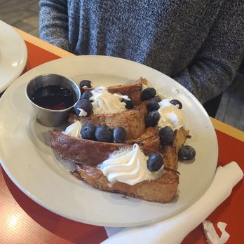 The Egg Bistro - French toast with fresh blueberries. - Breakfast & Brunch Near Me - Virginia Beach, Virginia