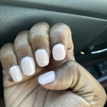 T N Nails & Spa - My nails in the car literally seconds after they were done - Nail Salons Near Me - Laurel, Maryland