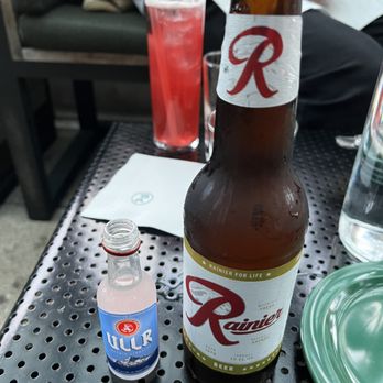 The Mountaineering Club - The Lift Ticket (shot of ULLR) and a Rainier - Cocktail Bars Near Me - Seattle, Washington The Mountaineering Club - The Lift Ticket (shot of ULLR) and a Rainier - Cocktail Bars Near Me - Seattle, Washington