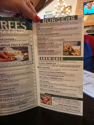Menu photo 5 Mo's Irish Pub Wauwatosa, WI