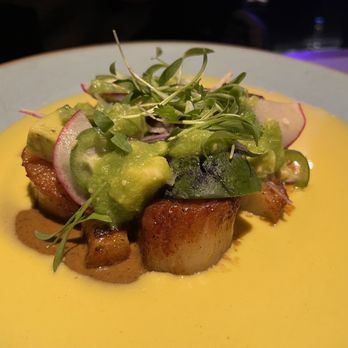 Saizon - Surf + turf (scallops and pork belly) - New American Near Me - Fresno, California Saizon - Surf + turf (scallops and pork belly) - New American Near Me - Fresno, California