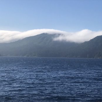 Lake Crescent - Clouds on the mountains in the evening, June 2020 - Hiking Near Me - Port Angeles, Washington