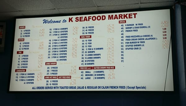 Menu photo 3 K Seafood Market Houston, TX Menu photo 3 K Seafood Market Houston, TX