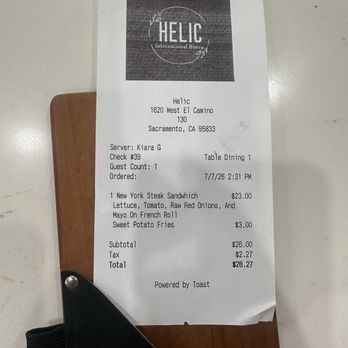 Helic International Bistro - The Bill - Italian Near Me - Sacramento, California Helic International Bistro - The Bill - Italian Near Me - Sacramento, California