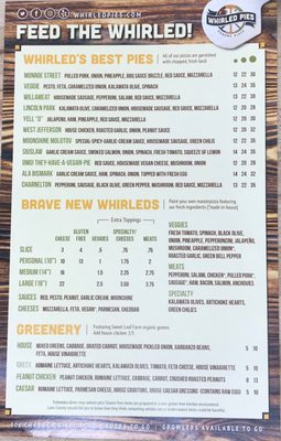 Menu photo 1 Whirled Pies Eugene, OR